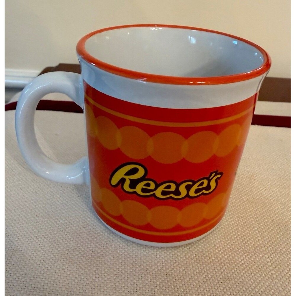 RARE Reese's Logo Ceramic Mug - Hershey Official Licensed Product